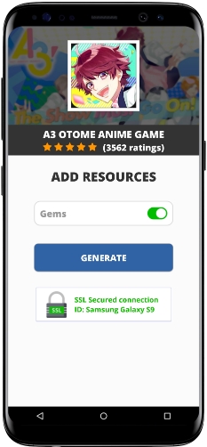 A3 Otome Anime Game Mod Apk Unlimited Gems