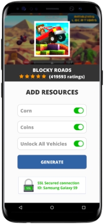 Blocky Roads MOD APK Screenshot