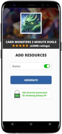 Card Monsters 3 Minute Duels MOD APK Screenshot