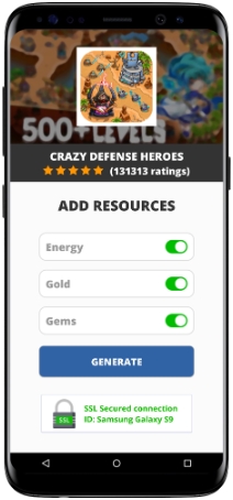 Crazy Defense Heroes MOD APK Screenshot