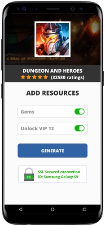 Dungeon and Heroes MOD APK Screenshot