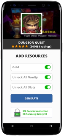 Dungeon Quest MOD APK Unlimited Gold Unlock All Vanity Slots