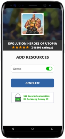 Evolution Heroes of Utopia MOD APK Screenshot