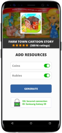 Farm Town Cartoon Story Mod Apk Unlimited Coins Rubies