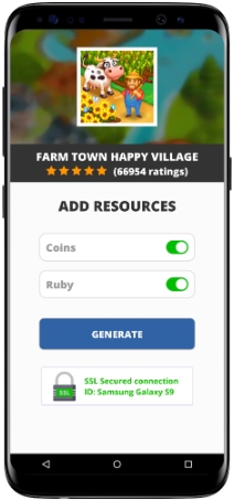 Farm Town Happy village MOD APK Screenshot