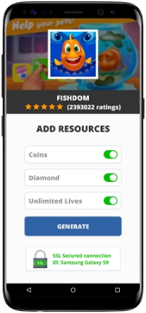 free no survey or human verification fishdom unlimited coins and rubies
