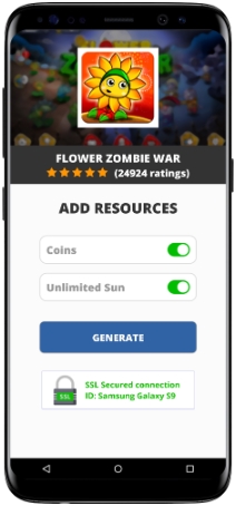 Flower Zombie War MOD APK Screenshot