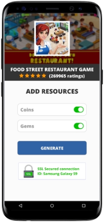 Food Street Restaurant Game MOD APK Screenshot