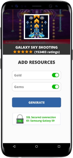 Galaxy Sky Shooting MOD APK Screenshot