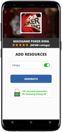 Geaxgame Poker king MOD APK Screenshot