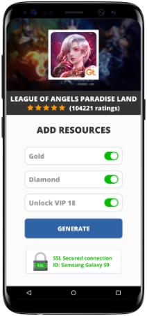 League of Angels Paradise Land MOD APK Screenshot