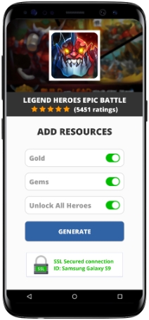 Legend Heroes Epic Battle MOD APK Screenshot
