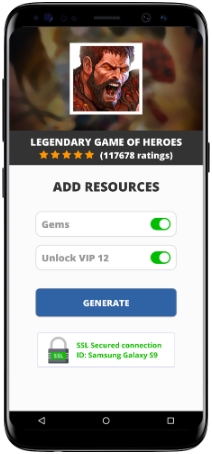 Legendary Game of Heroes MOD APK Screenshot