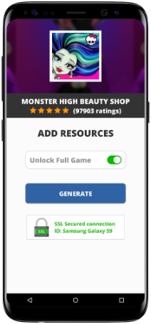 Monster High Beauty Shop MOD APK Screenshot