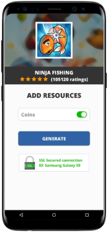 Ninja Fishing MOD APK Screenshot