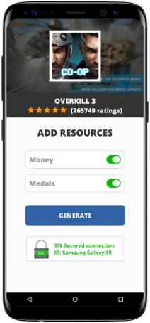 overkill 3 free medals pc