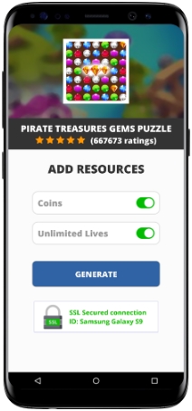Pirate Treasures Gems Puzzle MOD APK Screenshot
