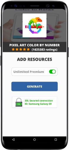 Pixel Art Color by Number MOD APK Screenshot