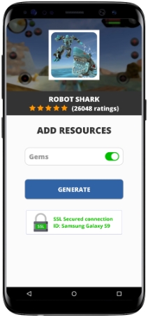 Robot Shark MOD APK Screenshot