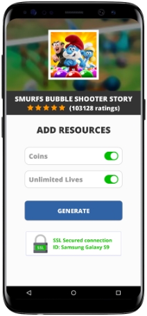 Smurfs Bubble Shooter Story MOD APK Screenshot