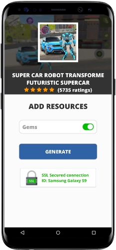 Super Car Robot Transforme Futuristic Supercar MOD APK Screenshot