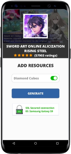 Sword Art Online Alicization Rising Steel MOD APK Screenshot