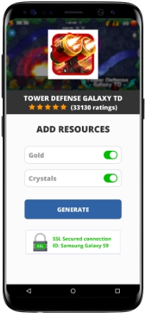 Tower Defense Galaxy TD MOD APK Screenshot