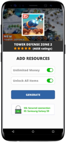 defense zone 2 cheats