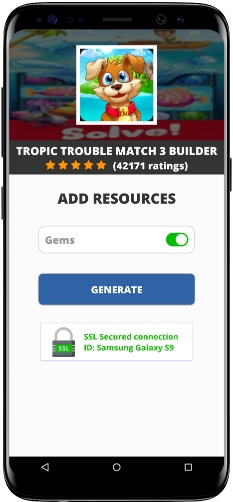 Tropic Trouble Match 3 Builder MOD APK Screenshot