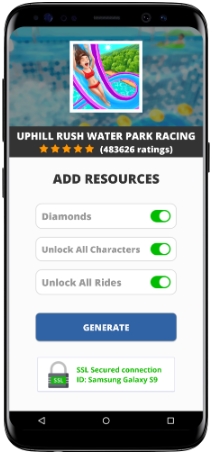 Uphill Rush Water Park Racing MOD APK Screenshot