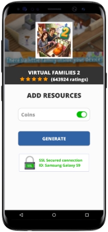free coins virtual families 2
